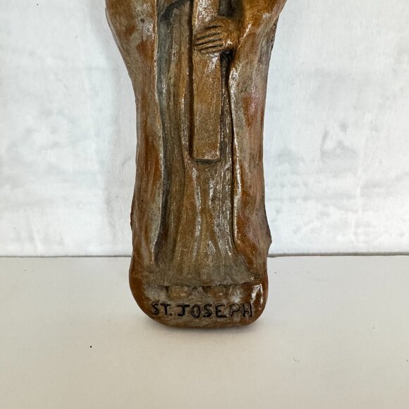 St. Joseph 10.5" Wall Plaque Patron of Fathers & Protector of Houses Religious - Picture 4 of 9